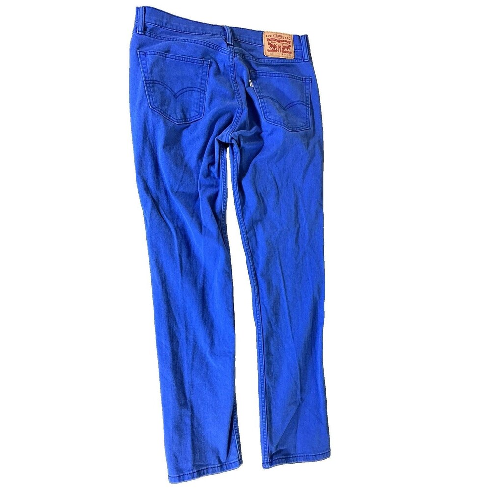 Vtg 90's Levi's Royal Blue White Tab Jeans Mens 34 X 32 Cobalt Men’s